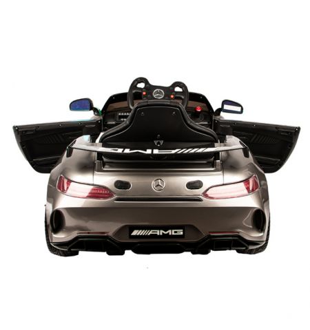 Электромобиль Mercedes-Benz GT4, серебристый Электромобиль Mercedes-Benz GT4, серебристый