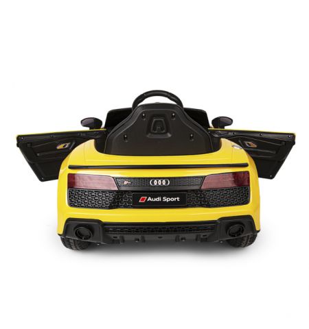 Электромобиль Audi R8 Spyder, желтый Электромобиль Audi R8 Spyder, желтый