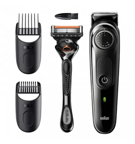 Trimmer pentru barbati Braun BT5342, Negru | Gri