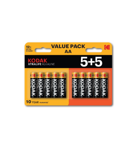 Kodak Xtralife Alkaline AA 5+5 pack