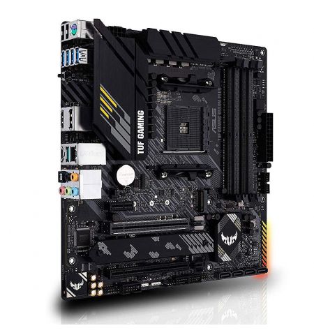 Материнская плата ASUS TUF GAMING TUF GAMING B550M-PLUS AMD B550, AM4, Dual DDR4 4866MHz, PCI-E 4.0/3.0 x16, Display Port 1.2/HDMI 2.1, USB 3.2, SATA RAID 6Gb/s, 2xM.2 x4 Socket, 64Gb/s M.2 support PCIe 4.0 x4, SB 8-Ch., 2.5Gb Ethernet, Aura Sync RGB(plac