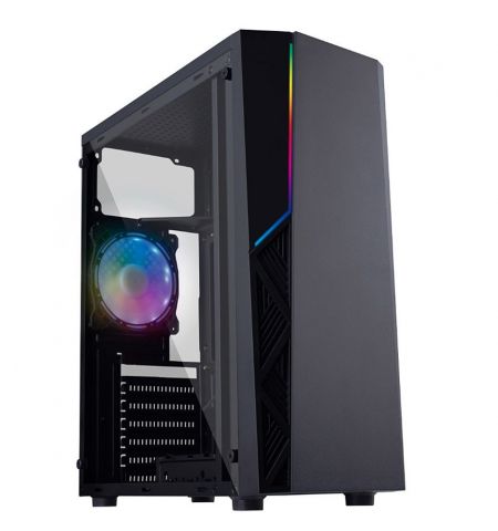 Корпус для компьютера  Case Miditower ATX HPC P-02 Black, 650W, 12cm fan, 24 pin, 8 pin(4+4), 2x 8pin(6+2), 2xSATA cables, Acrylic left side panel, 1xUSB 3.0, 2xUSB 2.0 & Audio (carcasa/корпус)