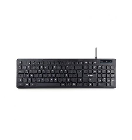 Клавиатура Gembird KB-MCH-04-RU Slimline keyboard with "chocolate" type keys, 104 pcs, USB