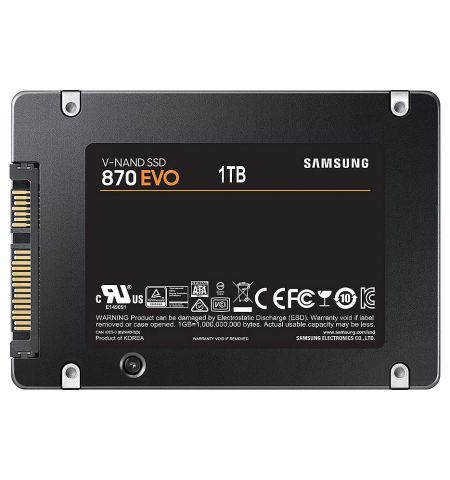 Внутрений высокоскоростной накопитель 1TB SSD 2.5 Samsung 870 EVO MZ-77E1T0B/EU, Read 560MB/s, Write 530MB/s, SATA III 6.0Gbps (solid state drive intern SSD/Внутрений высокоскоростной накопитель SSD) Внутрений высокоскоростной накопитель 1TB SSD 2.5 Samsung 870 EVO MZ-77E1T0B/EU, Read 560MB/s, Write 530MB/s, SATA III 6.0Gbps (solid state drive intern SSD/Внутрений высокоскоростной накопитель SSD)
