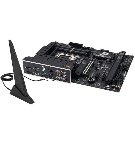 Материнская плата ASUS TUF GAMING H770-PRO WIFI Intel H770, LGA1700, Dual DDR5 7200MHz, PCIe 5.0 x16, PCIe 4.0 x16, DP/HDMI, USB Type-C, PCIe RAID, SATA RAID, 4 x M.2 slots PCIe 4.0 x4, SB 8-Ch., Wi-Fi 6 802.11ax, 2.5Gb Ethernet, AURA Sync
