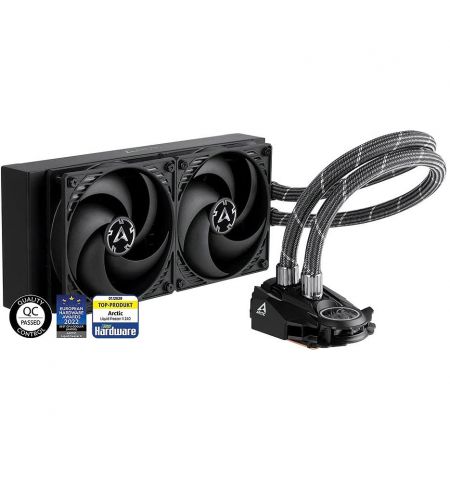 Arctic Liquid Freezer II 240 Multi Compatible All-In-One CPU Water Cooler, Intel 1700, 1200, 115X, 2011-3, 2066, AMD AM5, AM4, VRM Fan: 40mm 1000–3000rpm, Pump: 800–2000rpm, 2x120mm Fan 200–1800rpm, Fluid Dynamic Bearing, ACFRE00046B