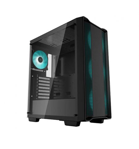 Корпус Case Middletower Deepcool CC560 ATX Black, no PSU, Side panel Tempered Glass,  2xUSB3.0,1xUSB2.0, Audio x 1/Mic x 1, Pre-Installed LED Fans: Front 3X120mm, Rear 1X140mm (carcasa/корпус)