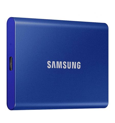 Внешний SSD накопители 2TB Samsung Portable SSD T7 MU-PC2T0H/WW External SSD Blue, Read 1050 MB/s, Write 1000 MB/s, Shock Resistance, USB 3.2 Gen.2 (SSD extern/внешний SSD)