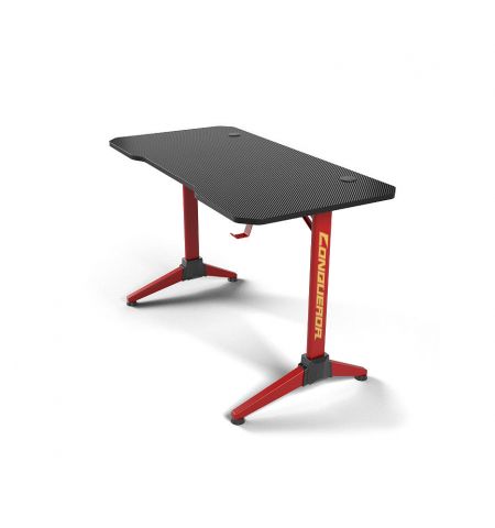 Стол компьютерный LUMI GMD03-1 Conqueror Gaming Desk with RGB Lighting, Black/Red, 1200x600mm, Weight Capacity 100Kg, Multi-Color Gradient Breathing LED Light (Стол компьютерный игровой)