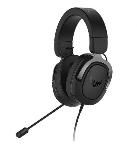 Проводные игровые наушники ASUS Gaming Headset TUF Gaming H3 for PC, PS5, Xbox One and Nintendo Switch, featuring 7.1 surround sound, Driver 50mm Neodymium, Headphone: 20 ~ 20000 Hz, Sensitivity microphone: -40 dB, Cable 1.3m, 3.5mm