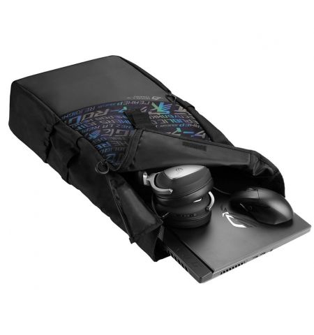 Рюкзак ASUS BP4701 ROG Gaming Backpack, for notebooks up to 17, Black  (Максимально поддерживаемая диагональ 17 дюйм), 90XB06S0-BBP020 (ASUS)