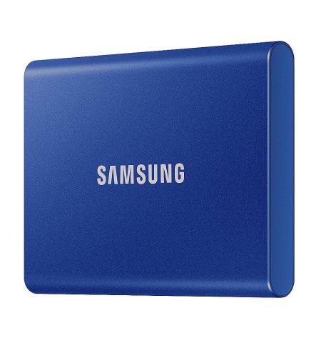 Внешний SSD накопители 2TB Samsung Portable SSD T7 MU-PC2T0H/WW External SSD Blue, Read 1050 MB/s, Write 1000 MB/s, Shock Resistance, USB 3.2 Gen.2 (SSD extern/внешний SSD)