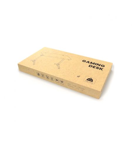 Стол компьютерный LUMI GMD03-1 Conqueror Gaming Desk with RGB Lighting, Black/Red, 1200x600mm, Weight Capacity 100Kg, Multi-Color Gradient Breathing LED Light (Стол компьютерный игровой)