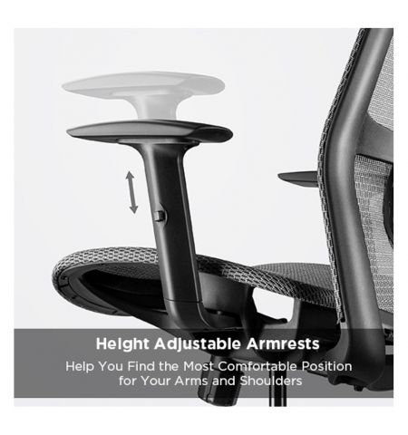 Кресло офисное Lumi Ergonomic Office Chair CH05-18, Black, Headrest, Elastic Breathable Mesh Seat and Back, Pneumatic Seat-Height Adjustment,  Nylon Base, PU Hooded Caster, 100mm Class 4 Gas Lift, Weight Capacity 150 Kg Кресло офисное Lumi Ergonomic Office Chair CH05-18, Black, Headrest, Elastic Breathable Mesh Seat and Back, Pneumatic Seat-Height Adjustment,  Nylon Base, PU Hooded Caster, 100mm Class 4 Gas Lift, Weight Capacity 150 Kg