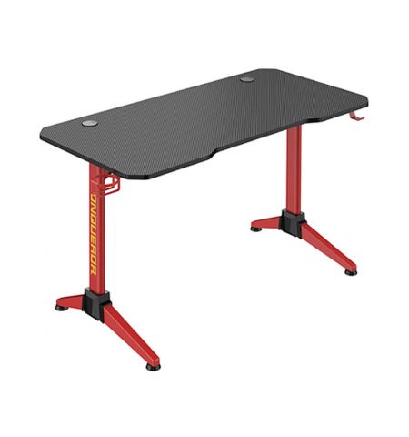 Стол компьютерный LUMI GMD03-1 Conqueror Gaming Desk with RGB Lighting, Black/Red, 1200x600mm, Weight Capacity 100Kg, Multi-Color Gradient Breathing LED Light (Стол компьютерный игровой)