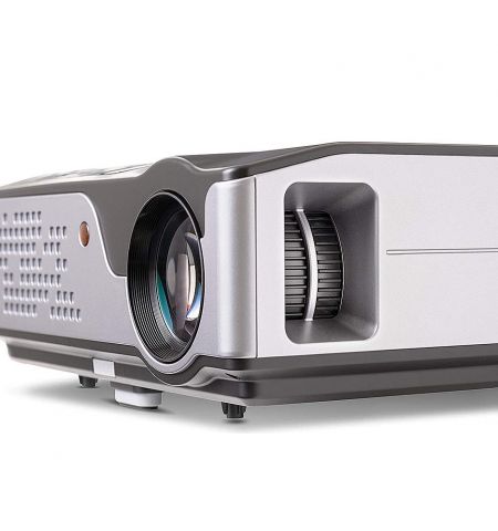 Проектор Overmax OV-MULTIPIC 4.1, 5.8" LCD TFT, 16:9 & 4:3, 4000 lumens, 4000:1, 1920x1080 FullHD, LED Lamp 140W, Lamp Life: 50000 hours, Pict. size: 1m - 5m, Speakers 2x5W, 2xHDMI/2xUSB/VGA/AV