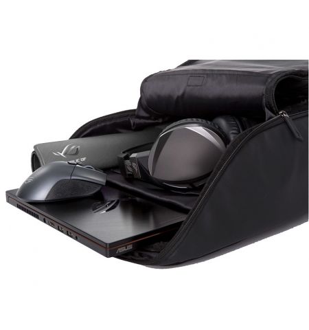 Рюкзак ASUS BP1500G ROG Ranger Gaming Backpack, for notebooks up to 15.6, Black/Gray (Максимально поддерживаемая диагональ 15.6 дюйм), 90XB0510-BBP000 (ASUS)