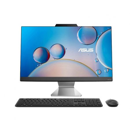 Компьютер моноблок 23.8 ASUS AIO A3402 Black, Intel Core i3-1215U 3.3-4.4GHz/8GB DDR4/SSD 512MB/Intel UHD Graphics/Webcam 720p HD/Speakers & Microphone/WiFi 802.11ac+BT/Gigabit LAN/23.8 FHD IPS (1920x1080)/Keyboard&Mouse/No OS A3402WBAK-BA070M/ All-In-One