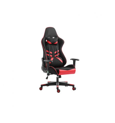 Игровое кресло Lumi Gaming Chair CH06-13 with Headrest & Lumbar Support, Black/Red, Mesh Fabric, 2D Armrest, Steel Frame, 350mm Nylon Plastic Base, PU Hooded Caster, 100mm Class 3 Gas Lift, Weight Capacity 150 Kg