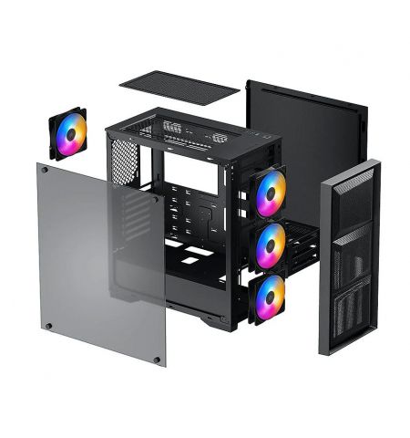 Корпус Case Middletower Deepcool MATREXX 50 MESH 4FS ATX Black no PSU, Side panel Tempered glass, 1xUSB3.0/2xUSB2.0/AudioHD x 1/Mic x 1 Pre-installed: 4x120mm tri-color fan (carcasa/корпус) Корпус Case Middletower Deepcool MATREXX 50 MESH 4FS ATX Black no PSU, Side panel Tempered glass, 1xUSB3.0/2xUSB2.0/AudioHD x 1/Mic x 1 Pre-installed: 4x120mm tri-color fan (carcasa/корпус)