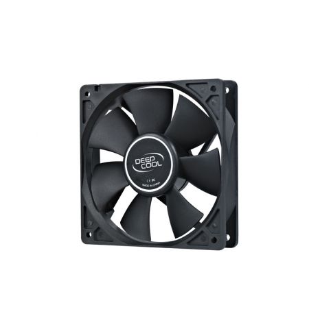 120mm Case Fan - DEEPCOOL "XFAN 120" Fan, 120x120x25mm, 1300rpm, <25dBa, 44.7CFM, Hydro Bearing, Big 4Pin and 3Pin Molex, Black