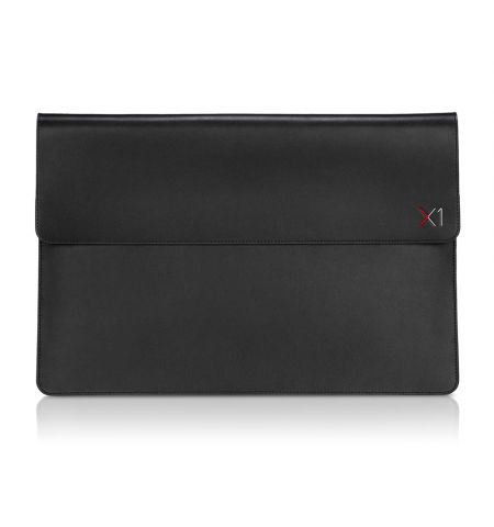 14" NB Bag - Lenovo ThinkPad X1 Carbon/Yoga -  Leather Sleeve by Targus, Magnetic closure, Back slip pocket, Black.