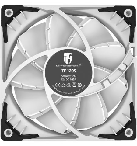 120mm Case Fan - DEEPCOOL Gamer Storm TF series "TF120S WHITE", 120x120x25mm, 500-1800rpm, 40000 hours, White