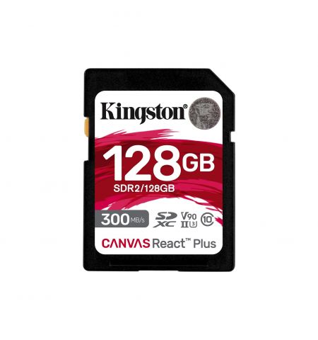 Карта памяти Kingston Canvas React Plus SD 128GB