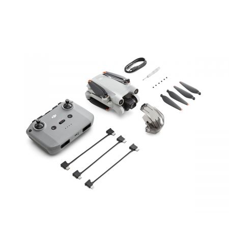 Дрон DJI Mavic Mini 3 PRO + Smart Controller  / Portable Drone, RC, 48MP photo, 4K 60fps/FHD 120fps camera with gimbal, max. 4000m height / 57.6kmph speed, max. flight time 34min, Battery 2453 mAh, 249g Дрон DJI Mavic Mini 3 PRO + Smart Controller  / Portable Drone, RC, 48MP photo, 4K 60fps/FHD 120fps camera with gimbal, max. 4000m height / 57.6kmph speed, max. flight time 34min, Battery 2453 mAh, 249g