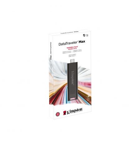 Флеш-накопитель USB Kingston DataTraveler Max / USB-C3.2 / 1TB / Black Флеш-накопитель USB Kingston DataTraveler Max / USB-C3.2 / 1TB / Black