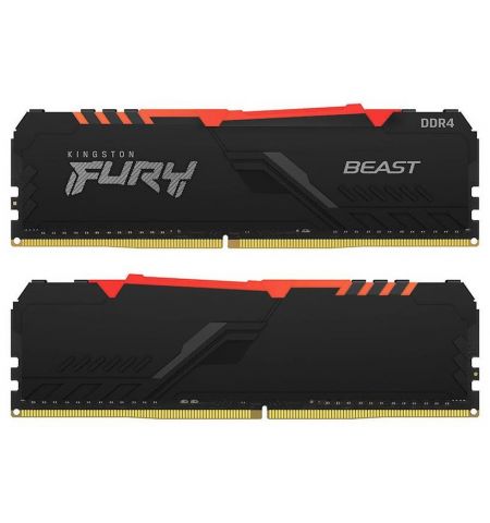 Оперативная память Kingston FURY® Beast DDR4 RGB 2666 МТ/с 16ГБ (Kit of 2*8GB)