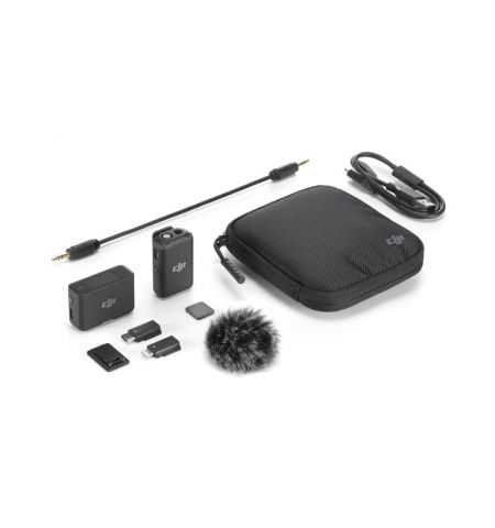 (952998) DJI Kit Microphone wireless (1TX+1RX), 1x microphone, 1 x receiver, Wireless, Omnidirectional, Action Range 250m, Microphone autonomy 5.5h, Receiver autonomy 5h