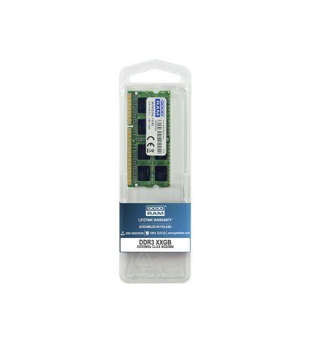 Оперативная память GOODRAM DDR3-1600 SODIMM 8ГБ Оперативная память GOODRAM DDR3-1600 SODIMM 8ГБ
