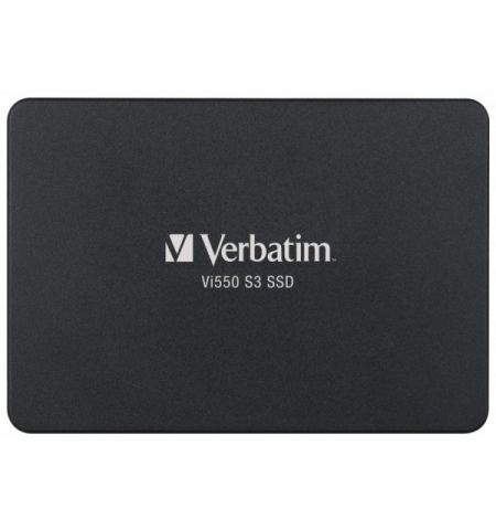 2.5" SSD 256GB  Verbatim VI550 S3, SATAIII, Sequential Reads: 550 MB/s, Sequential Writes: 460 MB/s, Maximum Random 4k: Read: 65,000 IOPS / Write: 85,000 IOPS, Thickness- 7mm, Controller Phison PS3111, 3D NAND TLC