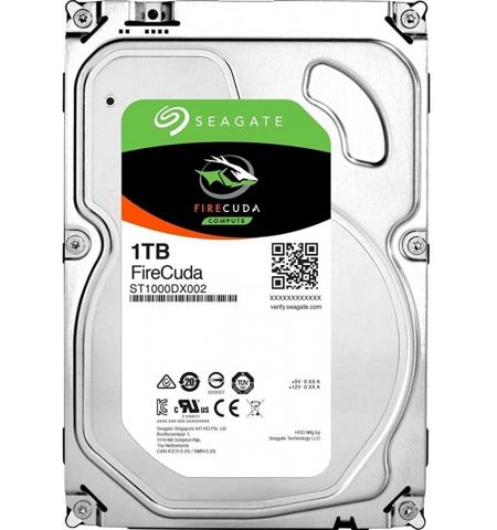 3.5" HDD 1.0TB  Seagate Desktop SSHD Hybrid Drive ST1000DX002, 8GB MLC Flash, 7200rpm, 64MB, NCQ, SATAIII, FR