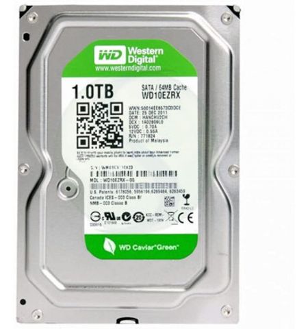 3.5" HDD 1.0TB  Western Digital WD10EZRX Caviar® Green™, IntelliPower, 64MB, SATAIII, FR