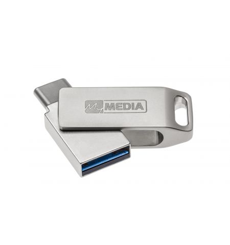 Флеш-накопитель USB3.2 MyMedia (by Verbatim) MyDual USB 3.2 Gen1/ USB A + USB-C /  64ГБ Флеш-накопитель USB3.2 MyMedia (by Verbatim) MyDual USB 3.2 Gen1/ USB A + USB-C /  64ГБ