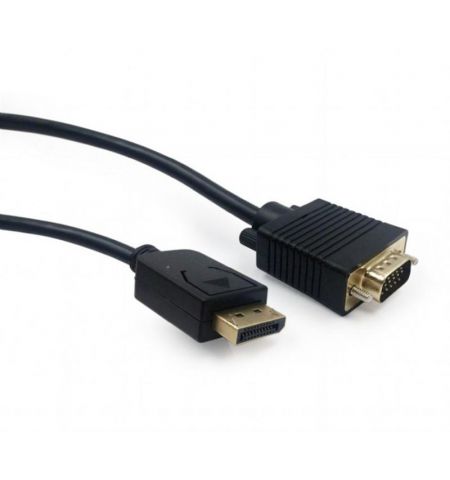 Cable DP-VGA - 1.8m - Cablexpert CCP-DPM-VGAM-6, 1.8m, DisplayPort (male) to VGA (male) adapter cable, Black