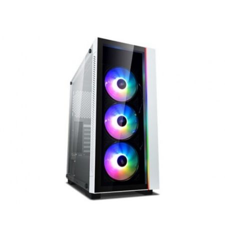 Корпус DEEPCOOL MATREXX 55 V3 ADD-RGB WH 3 / w/oPSU / Side panel / 3x120mm ADD-RGB fans / ATX / White