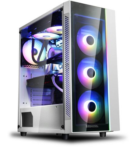 Корпус DEEPCOOL MATREXX 55 V3 ADD-RGB WH 3 / w/oPSU / Side panel / 3x120mm ADD-RGB fans / ATX / White Корпус DEEPCOOL MATREXX 55 V3 ADD-RGB WH 3 / w/oPSU / Side panel / 3x120mm ADD-RGB fans / ATX / White