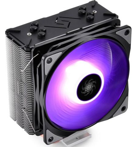 DEEPCOOL Cooler  "GAMMAXX GTE V2", Intel Socket LGA1700(adapter needed)1200/1151/1150/1155/2011 & AMD AM5/AM4/FM2/AM3, up to 150W, 1x120mm PWM RGB fan, 500~1650rpm, 17.8~27dBA, 56.5CFM, 4 pin, PWM, Hydro Bearing, 4 direct -contact Cooper heatpipes