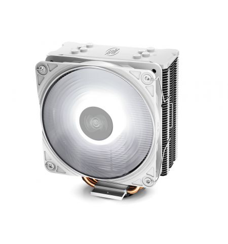 DEEPCOOL Cooler  "GAMMAXX GTE V2", Intel Socket LGA1700(adapter needed)1200/1151/1150/1155/2011 & AMD AM5/AM4/FM2/AM3, up to 150W, 1x120mm PWM RGB fan, 500~1650rpm, 17.8~27dBA, 56.5CFM, 4 pin, PWM, Hydro Bearing, 4 direct -contact Cooper heatpipes