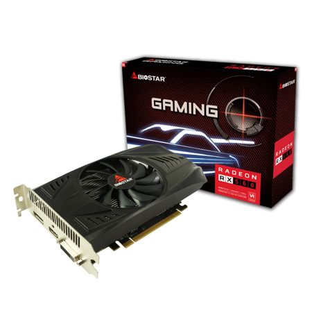 BIOSTAR Gaming Radeon™ RX 560  /  4GB GDDR5 128Bit 1275/6000Mhz, 1xDVI-D, 1xHDMI, 1xDP, Dual Fan, 8cm Super Dual Cooling fansink, AMD XConnect and HDR Ready, DX12&Vulcan, Retail (VA5615RF41)