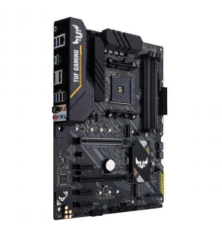 ASUS TUF GAMING B450-PLUS II, Socket AM4, AMD B450, Dual 4xDDR4-4400, APU AMD graphics, HDMI, DP, 2xPCIe X16, 6xSATA3, RAID, 2xM.2, 3xPCIeX1, ALC S1200A HDA, GbE LAN, 2xUSB3.2 Gen2(Type A+C), 6xUSB3.2, Aura Sync RGB, TUF comp, ATX