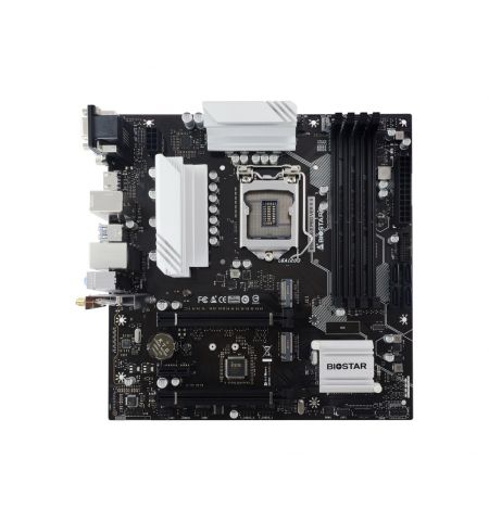 BIOSTAR B560MX-E PRO, Socket 1200, Intel® B560 (11/10th Gen CPU), Dual 4xDDR4-4000+, CPU Intel graphics, VGA, DVI, HDMI, 2xPCIe X16 4.0, 4xSATA3, 2xM.2 4.0, 1xM.2 E-key (for WiFi), 1xPCIe X1, ALC897 HDA, 1GbE LAN, 6xUSB 3.2, mATX