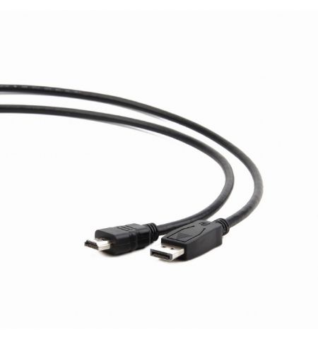 Cable DP-HDMI  - 1m - Cablexpert CC-DP-HDMI-1M, 1m, HDMI type A (male) only to DP (male) cable,  (cable is not bi-directional), Black Cable DP-HDMI  - 1m - Cablexpert CC-DP-HDMI-1M, 1m, HDMI type A (male) only to DP (male) cable,  (cable is not bi-directional), Black