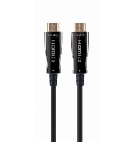 Видео кабель Gembird CCBP-HDMI-AOC-80M-02 / Supports 4K UHD resolutions at 60Hz, male-male / 80 m