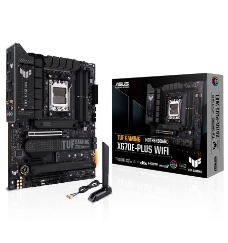 Материнская плата ASUS TUF GAMING X670E-PLUS WIFI / AM5 / AMD X670 / DDR5 / ATX