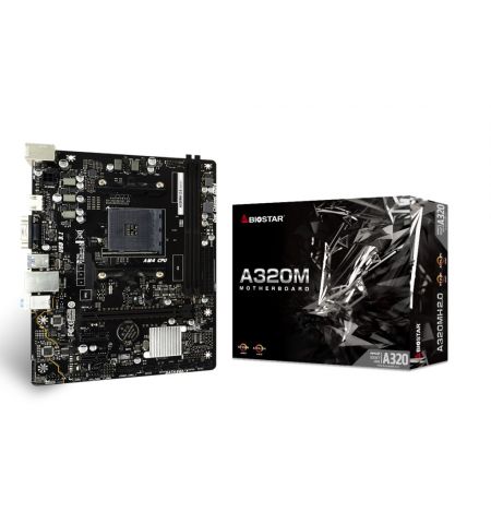 Материнская плата BIOSTAR A320MH 2.0 / AM4 / A320 / DDR4 / mATX