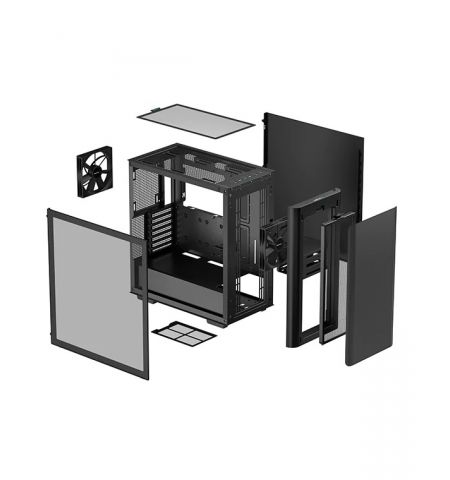 Корпус DEEPCOOL CK500 / w/oPSU / Side-Window / 1x120mm / ATX / Black Корпус DEEPCOOL CK500 / w/oPSU / Side-Window / 1x120mm / ATX / Black
